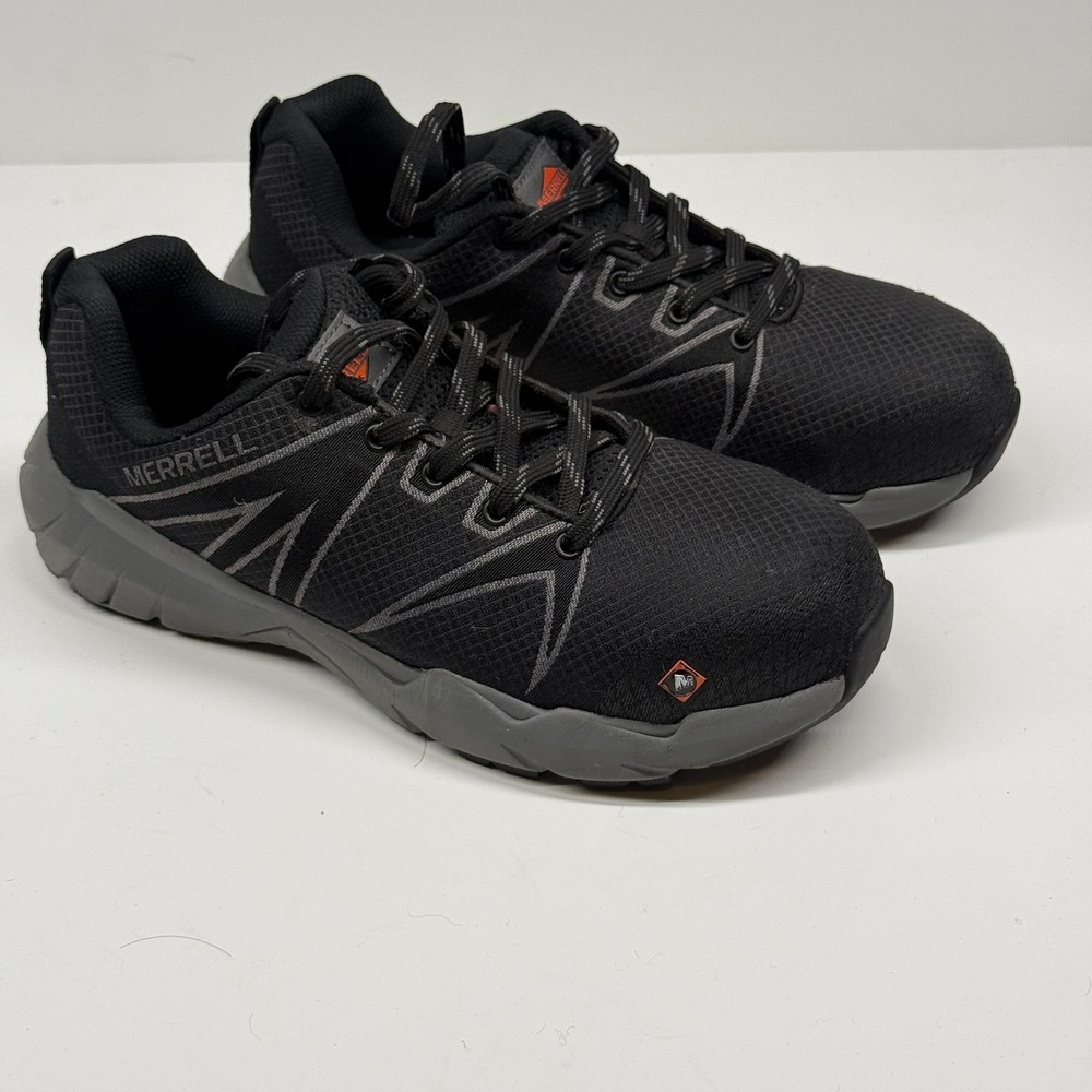 Merrell Work Fullbench SuperLite Alloy Toe Lace Up Mesh Work Shoes Size 8.5M